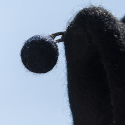 天然ウールフェルトクロスボディバッグサイドバックパックアニマルウールフェルトiPhone電話ケースファーキッドペンギンバッグクリ 13枚目の画像