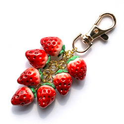いちごDAYS ネツケ　キーホルダー greenrosenetshopyumi_keyring-03