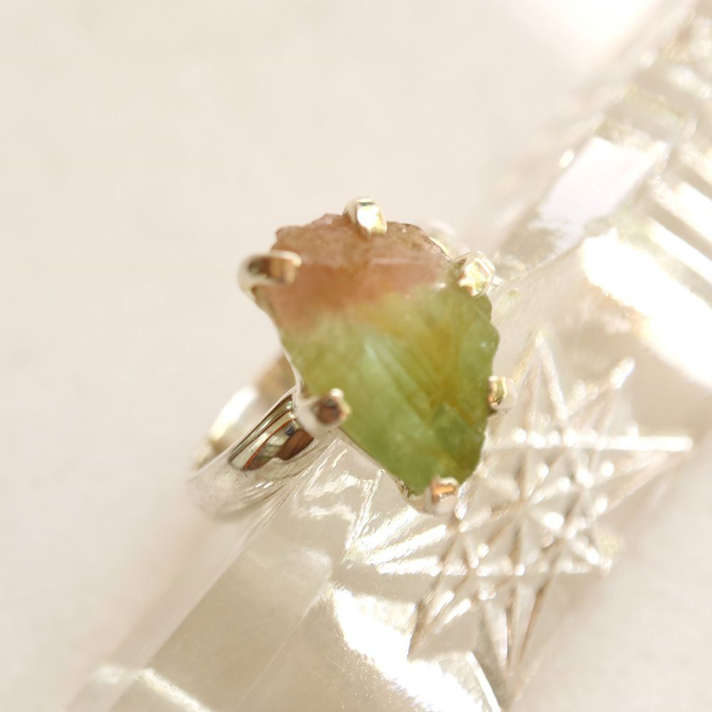 【セール品】SVR-307 【CERCA】トルマリン スターリングシルバーリング　12号