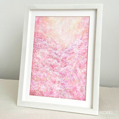 幸せを叶える桜の花－千本桜｜アクリル絵の具原画作品 絵画