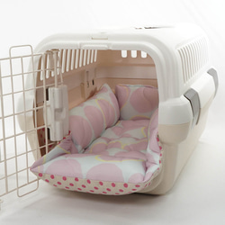 【送料*無料】ペットが喜ぶ夏用キャリークッションベッド 接触冷感マーベラスクールAbuku ピンクパープル Sサイズ 7枚目の画像