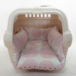 【送料*無料】ペットが喜ぶ夏用キャリークッションベッド 接触冷感マーベラスクールAbuku ピンクパープル Sサイズ 5枚目の画像