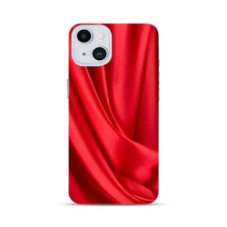 iPhone 外殼 紅色絲綢質地佈料 [使用高分辨率圖像] 第2張的照片