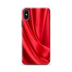 iPhone 外殼 紅色絲綢質地佈料 [使用高分辨率圖像] 第8張的照片