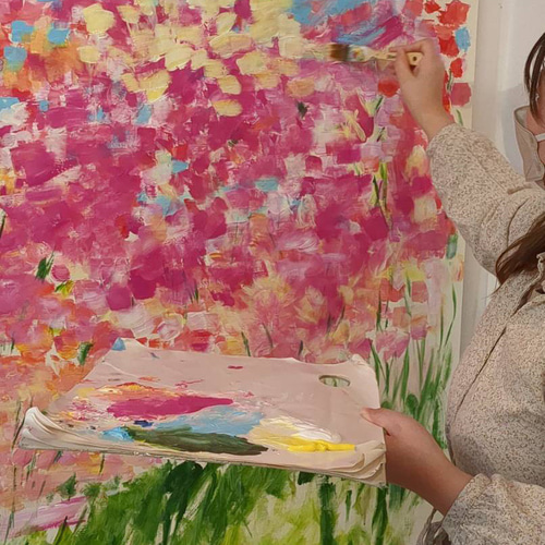 Happiness 絵画 むらいさき 通販 15947755｜Creema(クリーマ)