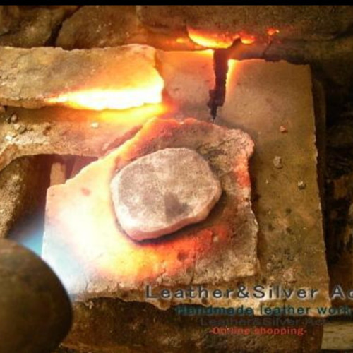 13.8㎜ハンドメイドシルバー925アポロコンチョ レザークラフトの金具