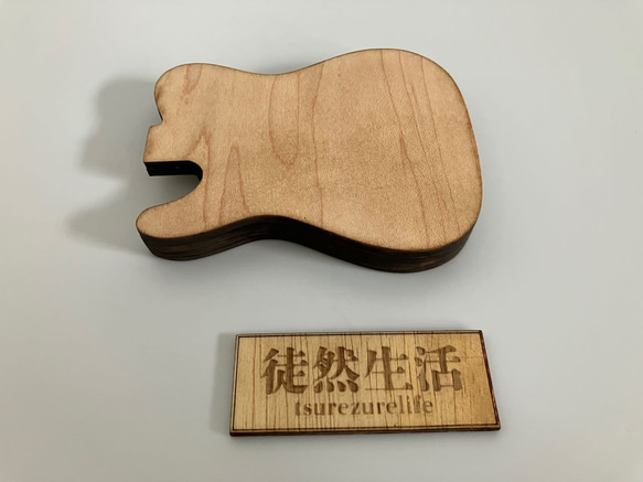 【高級材】エレキギターピック皿 木製トレイ メイプル(TL) 3枚目の画像