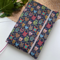 ブックカバー 文庫本用 tambourine ミナペルホネン ハンドメイド