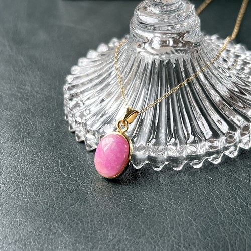 希少！天然石ペンダント♡本物♡天然無染色ピンク蝶貝♡ねこ♡S925