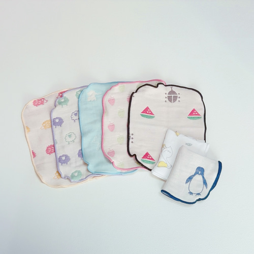 【124】ハーフサイズ　ガーゼハンカチ　ガーゼタオルハンカチ 124】ハーフサイズ ガーゼハンカチ ガーゼタオルハンカチ 124】ハーフ