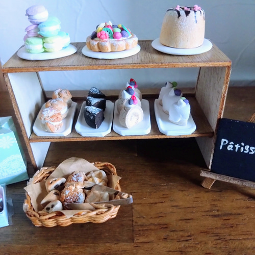 小さなおままごとセット*ケーキ屋さんのショーケース おもちゃ 小さなおままごとセット*ケーキ屋さんのショーケース おもちゃ