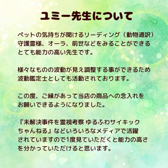 言霊護符 ペット用 / ペットのお守り 7枚目の画像