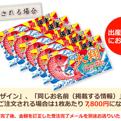 【全国送料無料】今治製名入れバスタオル「大漁旗　鯛＆富士山」※制作に約30営業日頂きます 8枚目の画像