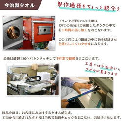 【全国送料無料】今治製名入れバスタオル「大漁旗　鯛＆富士山」※制作に約30営業日頂きます 11枚目の画像