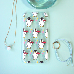 軟質智慧型手機保護殼 [企鵝] 提供肩帶選項 #相容 iPhone15 第1張的照片
