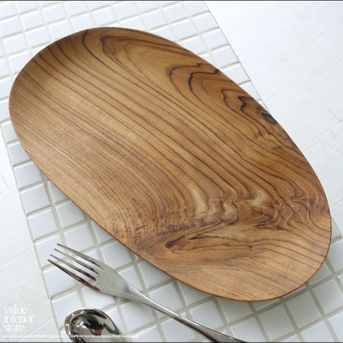 無垢材 ビーンズプレートL 盛り皿 パスタプレート 大皿 木の皿 ランチ