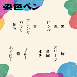 お洗濯できる　布用染色ペン　太細ツインタイプ　 染料　衣類リメイク　補修　画材 2枚目の画像