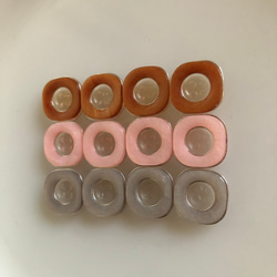 アンティーク ボタン 4個　ビンテージ 昭和 レトロ 個性的 ハンドメイド素材 日本製 ポップ アクセ　キャンディ　飴 3枚目の画像