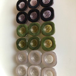 アンティーク ボタン 6個　ビンテージ 昭和 レトロ 個性的 ハンドメイド素材 日本製 ポップ アクセ　キャンディ 5枚目の画像