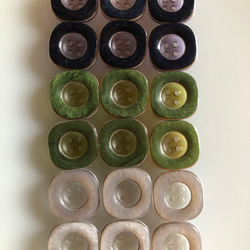 アンティーク ボタン 6個　ビンテージ 昭和 レトロ 個性的 ハンドメイド素材 日本製 ポップ アクセ　キャンディ 4枚目の画像
