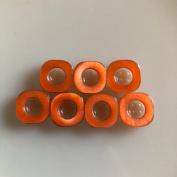 アンティーク ボタン 7個　ビンテージ 昭和 レトロ 個性的 ハンドメイド素材 日本製 ポップ アクセ 飴　キャンディ 1枚目の画像