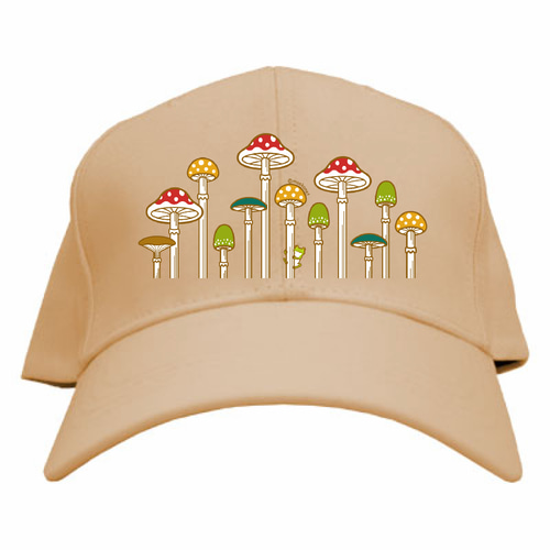カラフルきのこ(カエル付き)キャップ キャップ moekonet.moo.jp 通販