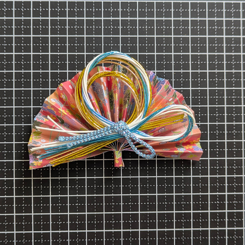 扇水引 飾り パーツ しめ縄 ラッピング お正月 お節飾り ヘアアクセ 髪