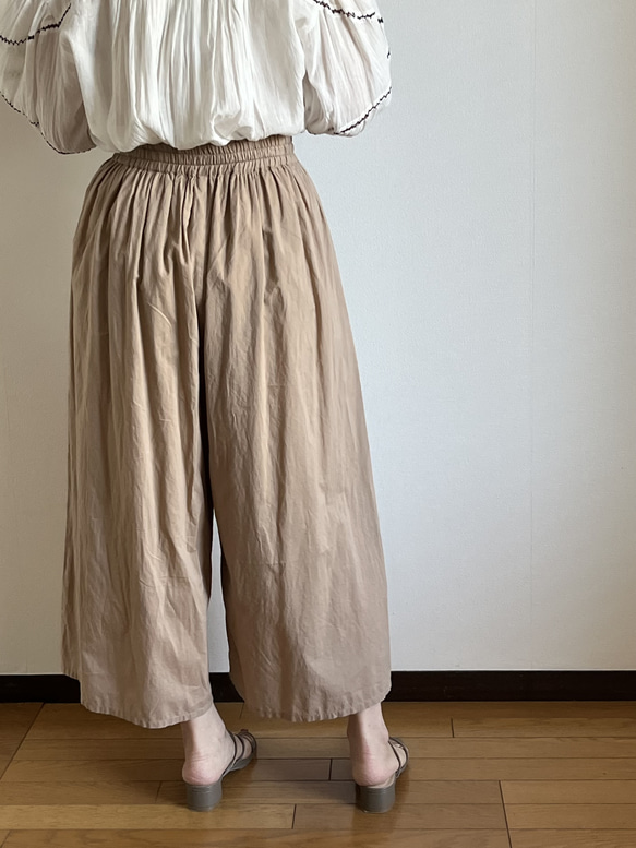 Cotton Wide Pants 4枚目の画像