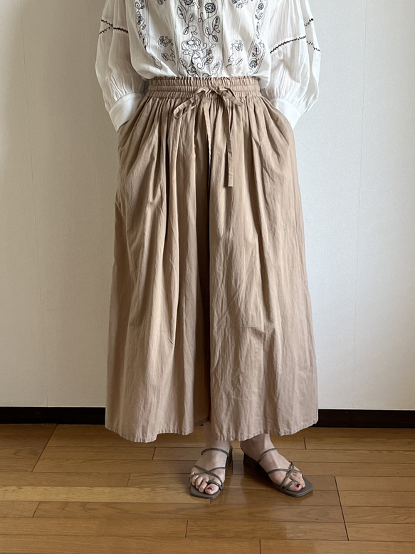 Cotton Wide Pants 1枚目の画像