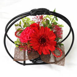 還暦のお祝いに♪ 和風 プリザーブドフラワー アレンジメント 「彩華