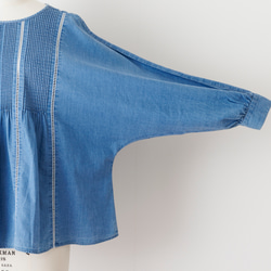 Denim Pintuck Blouse 10枚目の画像