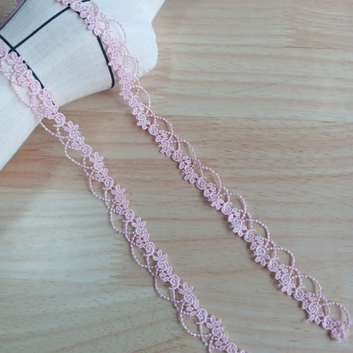 AZ131 5色展開 3M ケミカルレース 刺繍レースリボン レースタッセル 花