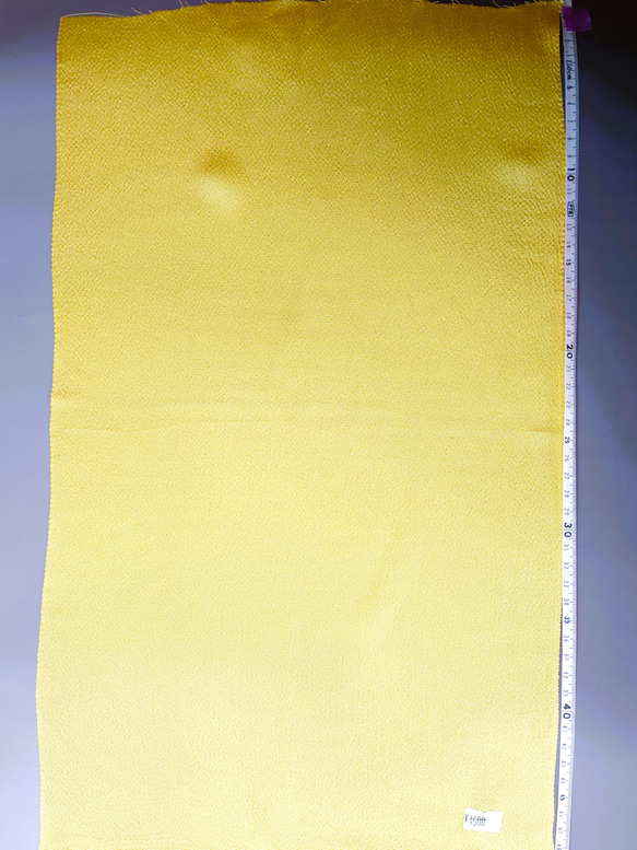 【古布】無地ちりめん 黄色ドール着物サイズ 4枚目の画像