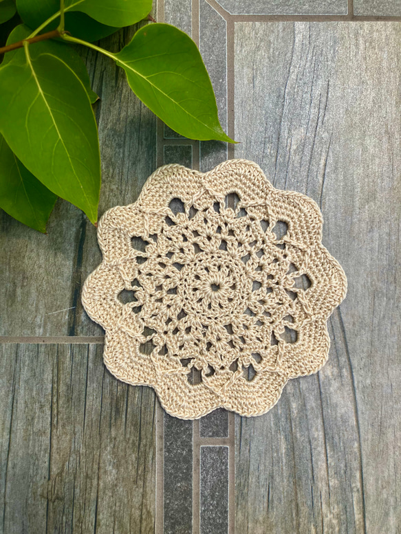 レース編みドイリー Baby Doily (small) 2枚目の画像