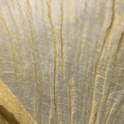 そよ風ストール☀マリーゴールド染め　きれいイエロー　草木染　オーガニックコットンストール  Creema限定 8枚目の画像