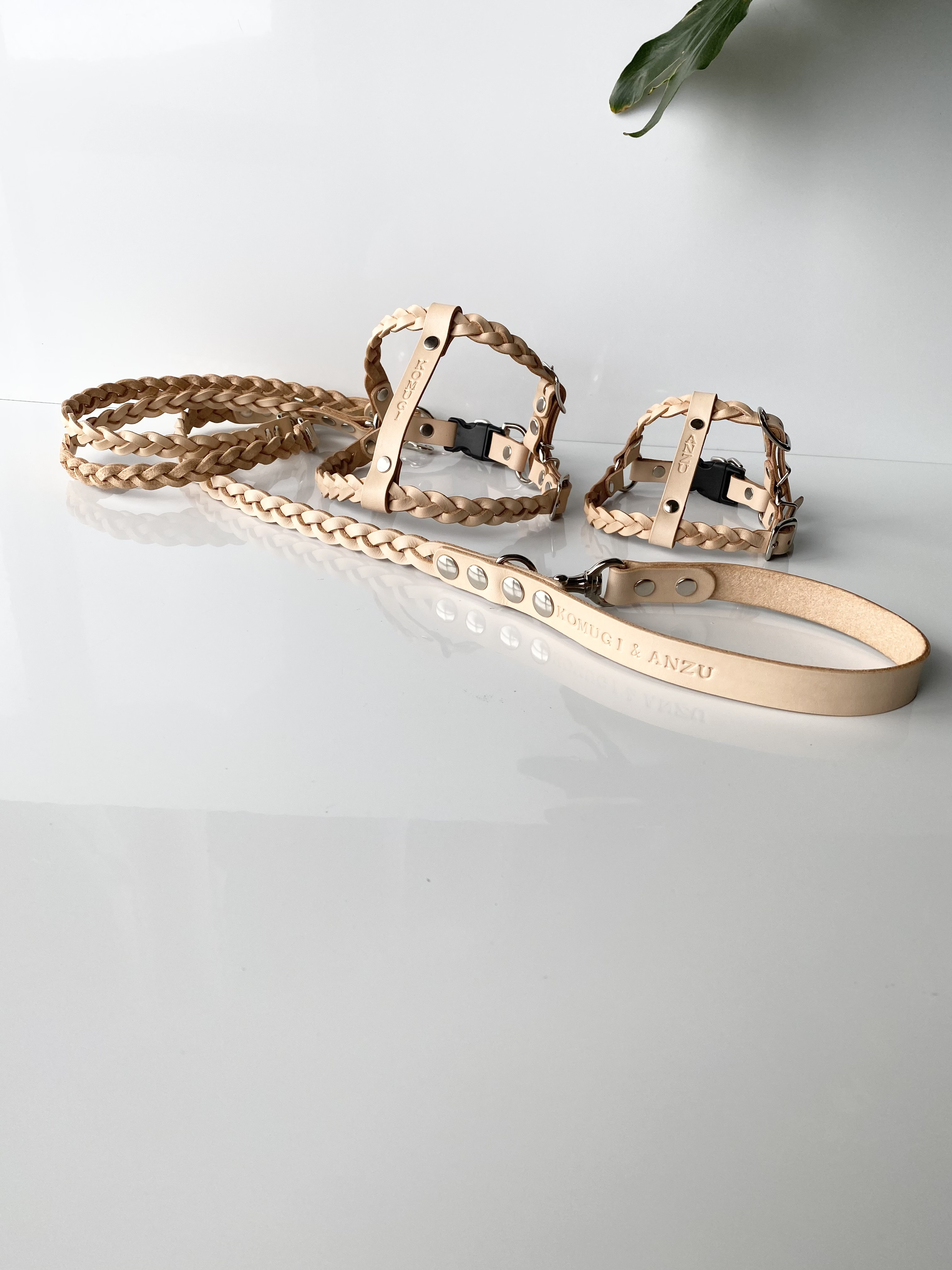 三つ編みハーネスツインリードセット