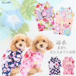 犬用 わんこ用 浴衣 ハンドメイド 浴衣 ゆかた 和柄 和装 和服 夏祭り 犬用 ドッグウェア 小型 犬 猫