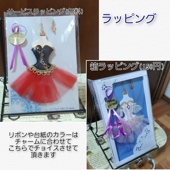 バレエ衣装チャーム　オデット姫～白鳥の湖　La-brisレギュラーチャーム（受注作品） 10枚目の画像