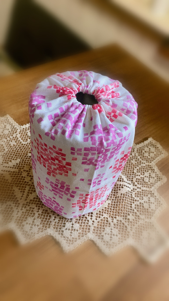 再販×2☆ミルク缶カバー☆紫陽花☆ピンク☆ポットン落としに☆元保育士