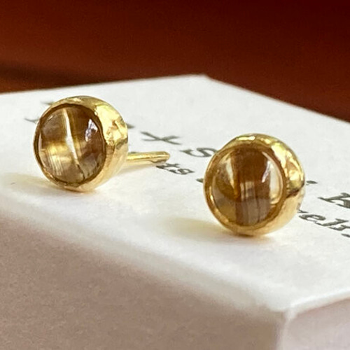 天然石 ピアスNo．44アイスクォーツ小降りのピアス アクセサリー