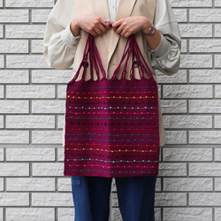 メキシコ シナカンタン 刺繍ハンモックバック 50 ハンドメイド