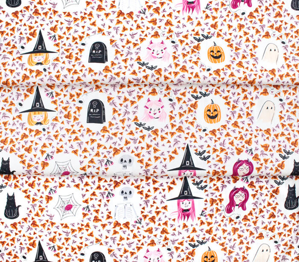 カットクロス Art Gallery Fabrics Spooky'n Sweeter Boo Crew 5枚目の画像