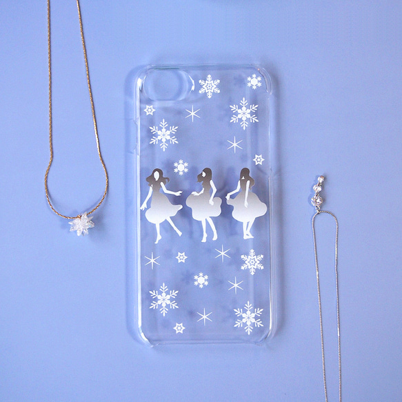 軟質智慧型手機保護殼 [Snow Dance] 提供肩帶選項 #相容 iPhone15 第1張的照片