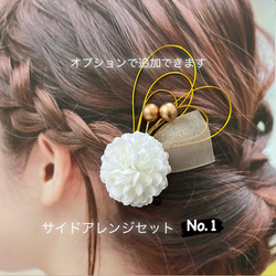 ꕤ髪飾り 水引 ヘアアクセサリー パステル プリザーブドフラワー 結婚式髪飾り 成人式髪飾り  水引 卒業式 髪飾り 6枚目の画像