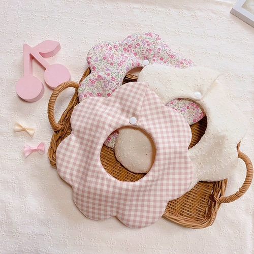 送料無料】3点セット♡スタイの型が選べる リバーシブル スタイ(女の子