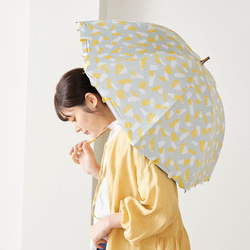 【晴雨兼用】coccaの日傘雨傘 Kumo ‐雲- 刺繍(ショート)《TPS-1145-1》 17枚目の画像