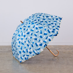 【晴雨兼用】coccaの日傘雨傘 Kumo ‐雲- 刺繍(ショート)《TPS-1145-1》 15枚目の画像