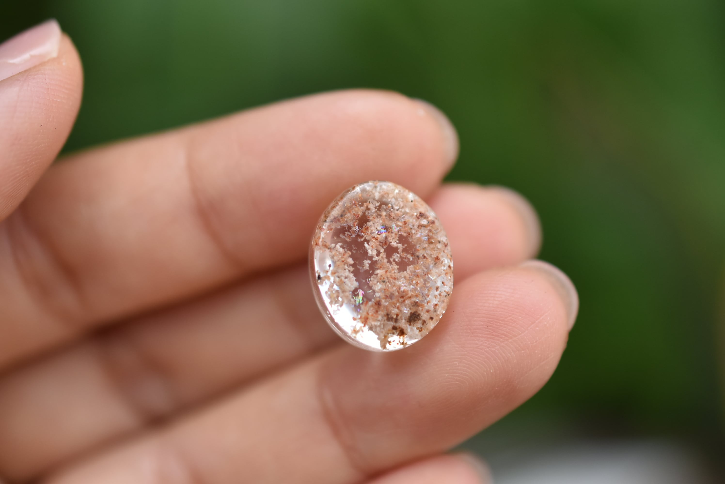 立体★ホワイトピンク★ガーデンクォーツs843