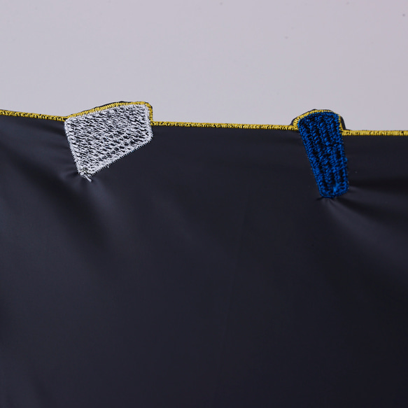 【晴雨兼用】coccaの日傘雨傘 Kumo ‐雲- 刺繍(折りたたみ)《TPS-1146-1》 11枚目の画像