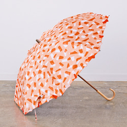 【晴雨兼用】coccaの日傘雨傘 Kumo ‐雲- 刺繍(折りたたみ)《TPS-1146-1》 5枚目の画像